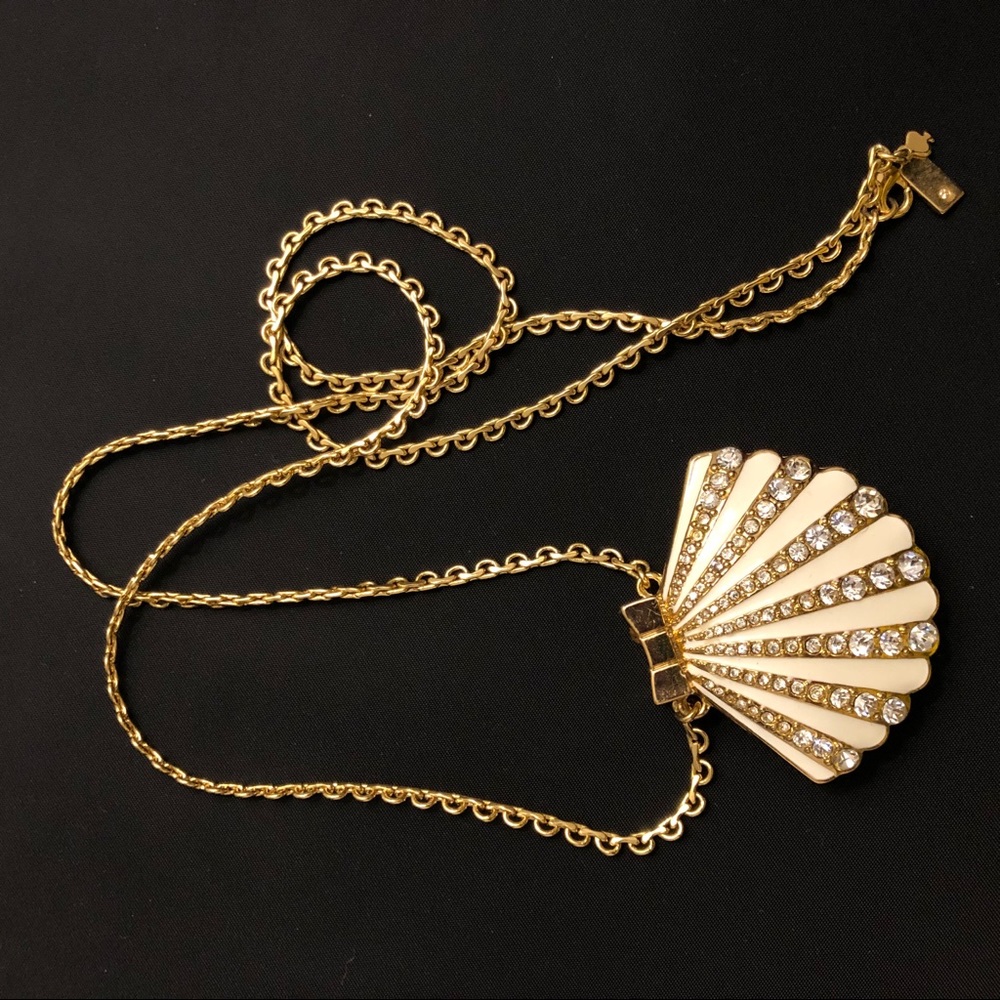 Kate Spade Gold and Cream Shell Necklace